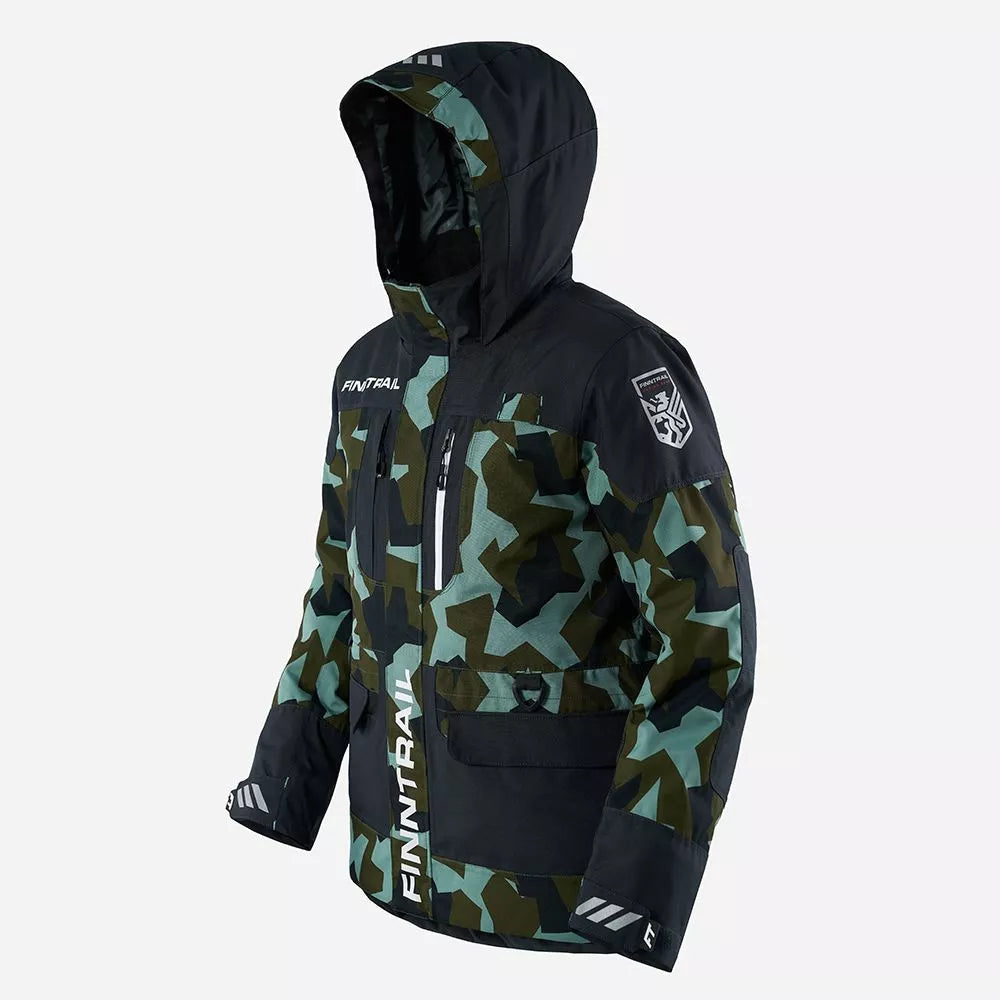 Snowmobile overalls - Powerman 22 - Camo Army - Finntrail - K Tuning 